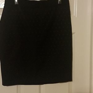 New Ann Taylor Black dot skirt
